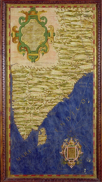 Map of India and Ceylon, from the Sala delle Carte Geografiche