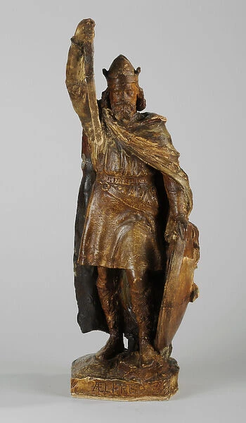 Maquette for the Statue of Alfred the Great, c. 1901 (painted plaster) (see also 876154-6)