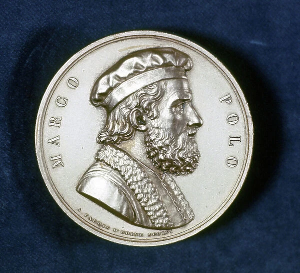 Marco Polo, 19th century (medal)