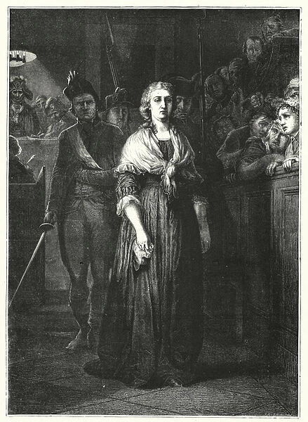 Marie-Antoinette Sortant du Tribunal Revolutionnaire (engraving)