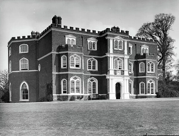 Marks Hall, from England's Lost Houses by Giles Worsley (1961-2006) published 2002 (b / w photo)