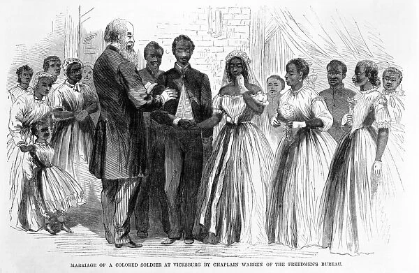 Marriage of a Coloured Soldier at Vicksburg by Chaplain Warren of the Freedmen