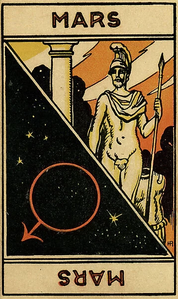 Mars (planet), 1927 (print)