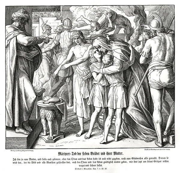Martyrdom of the seven sons, 2 Maccabees