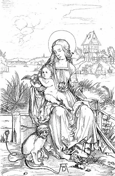 Mary with the child by Albrecht Durer