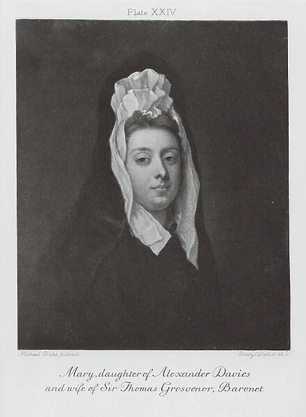 Mary, daughter of Alexander Davies and wife of Sir Thomas Grosvenor, Baronet (litho)