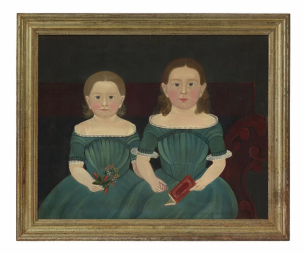 Mary and Elizabeth Hathaway, c.1849 (oil on canvas)