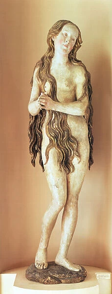 Mary Magdalene or La Belle Allemande, early 16th century (gilded wood)