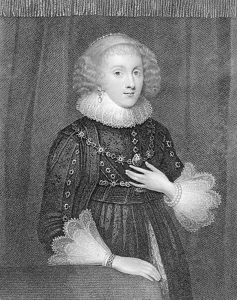 Mary Sidney, Countess of Pembroke, engraved by W. J. Fry (engraving)