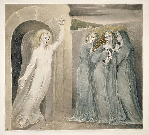 The Three Marys at the Sepulchre, c. 1800 (pen & ink with wash and w  /  c on paper)