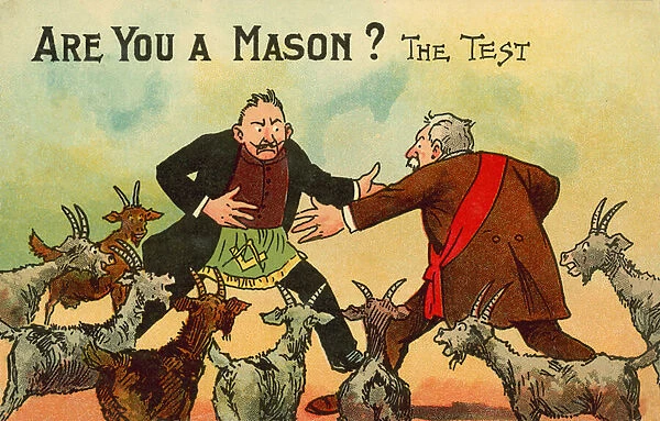 Are you a Mason? (colour litho)