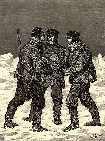 McClure's Arctic expedition, 1880 (engraving)