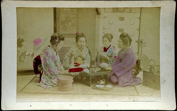 A Meal of Geishas, 1870