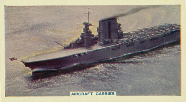 This Mechanized Age: Aircraft carrier (colour photo)