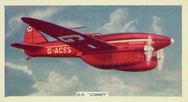 This Mechanized Age: De Havilland 'Comet' (colour photo)