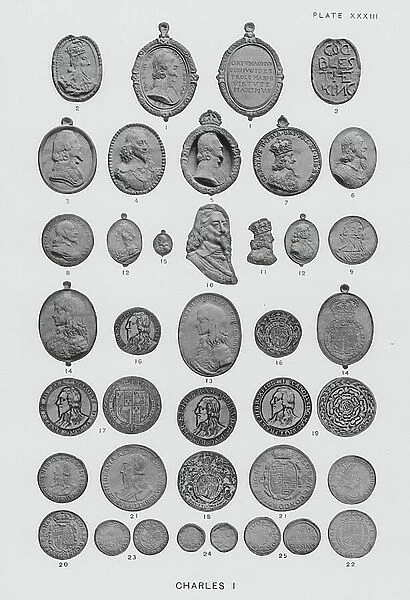 Medallic Illustrations of British History: Charles I (b / w photo)