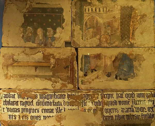 Medieval English wall painting from St Stephen's Chapel