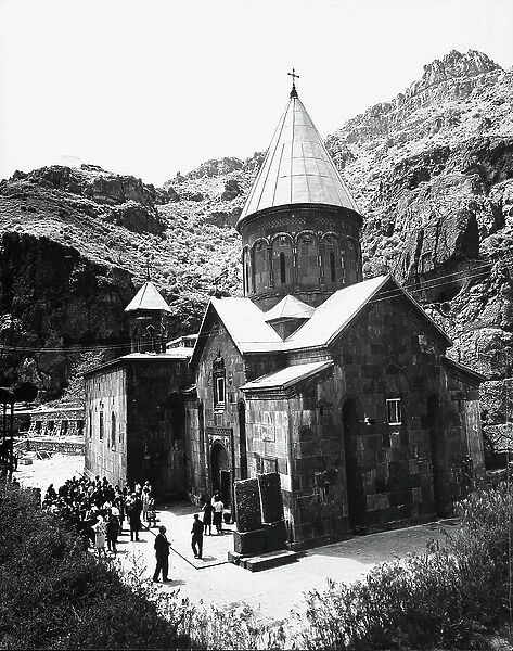 The medieval Monastery of Geghard in Armenia