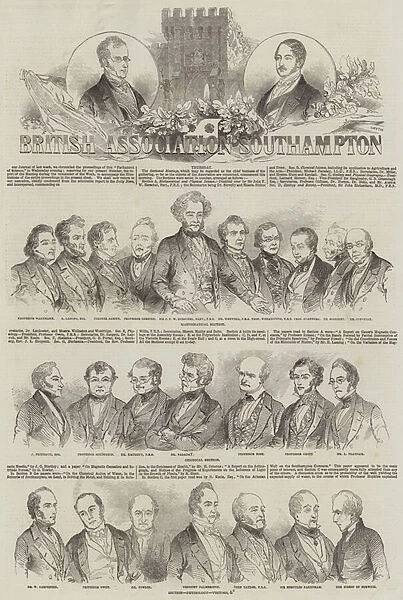 Meeting of the British Association at Southampton (engraving)