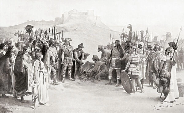 The meeting of Hannibal with the Ceutrones, a Celtic tribe of ancient Gaul
