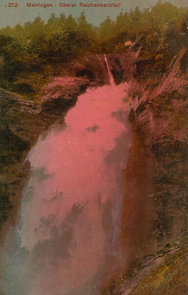 Meiringen - Oberer Reichenbachfall. Postcard sent in 1913