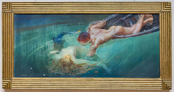 Mermaid or Green Abyss, c. 1900 (oil on canvas)