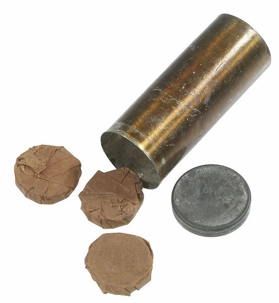 Metal Tube Of Tape Primers For Muskets