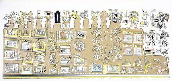 Mexican Hieroglyphics, from Vues des Cordilleres et Monumens des Peuples Indigenes