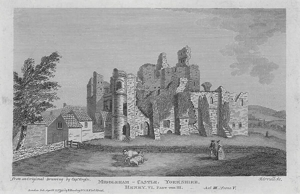 Middleham Castle, Yorkshire (engraving)