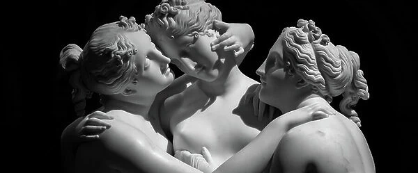 MILAN, ITALY - CIRCA JUNE 2020: Antonio Canova?s statue The Three Graces (Le tre Gr... 2019 (photo)