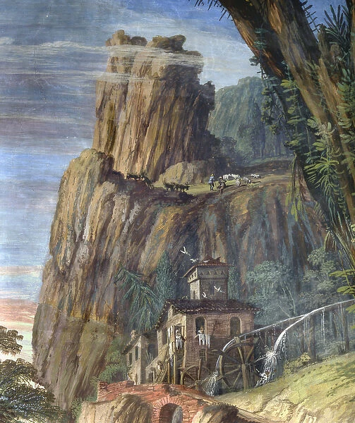 Mill, detail (fresco)