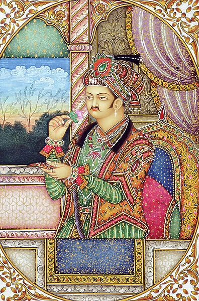 Miniature Painting of Mughul Emperor Jahangir India Asia