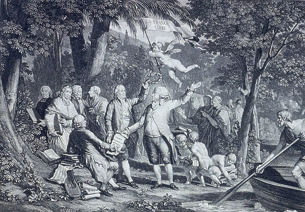 Mirabeau arrive aux Champs Elisees, 1795