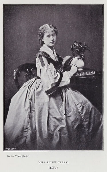Miss Ellen Terry, 1865 (b  /  w photo)
