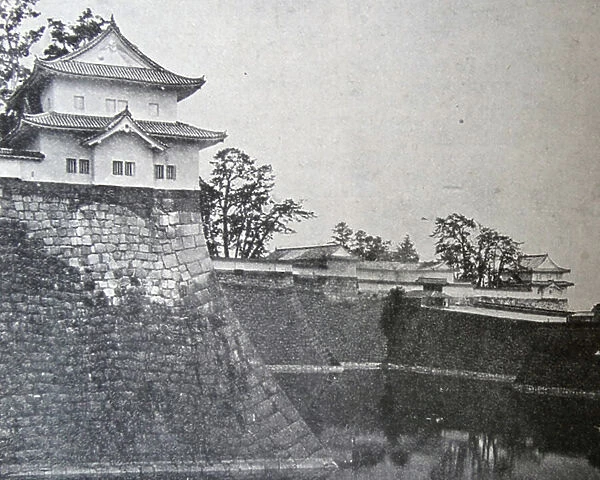 The moat of Osaka Castle