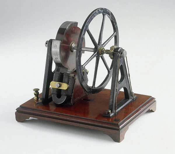 Model of electromagnetic motor invented by Charles Wheatstone. 1840s (object)