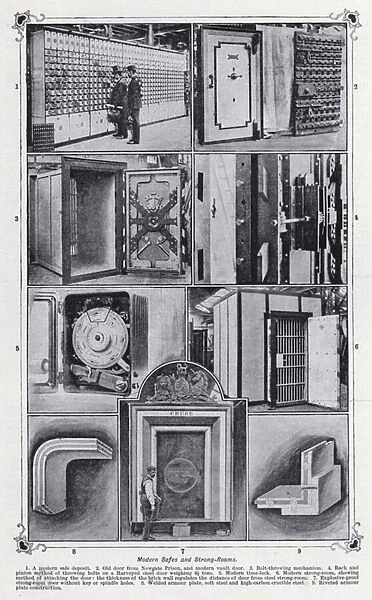 Modern safes and strong rooms (b  /  w photo)