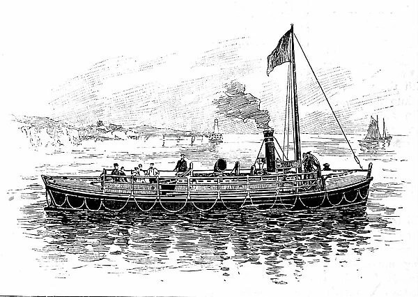A modern steam lifeboat, 1850