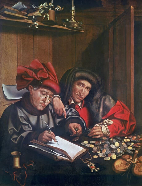 The Money Changers, c. 1530 (oil on panel)