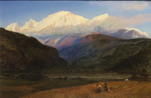 Mont Blanc from Servoz, 1856 (oil on canvas)
