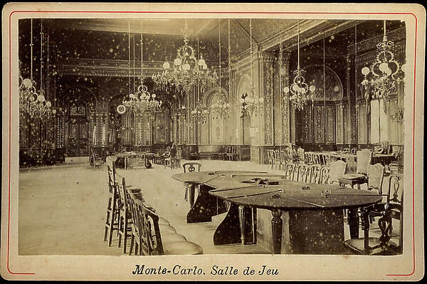 Monte Carlo: The casino gaming room, 1890