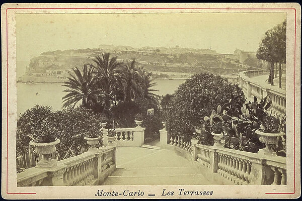 Monte Carlo: Exotic garden and the staircase of terraces, 1885