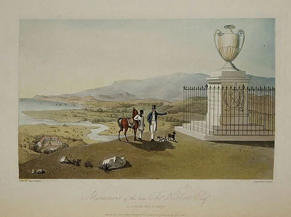Monument of the Late Thomas Hibbert, Esq, 1825 (engraving)