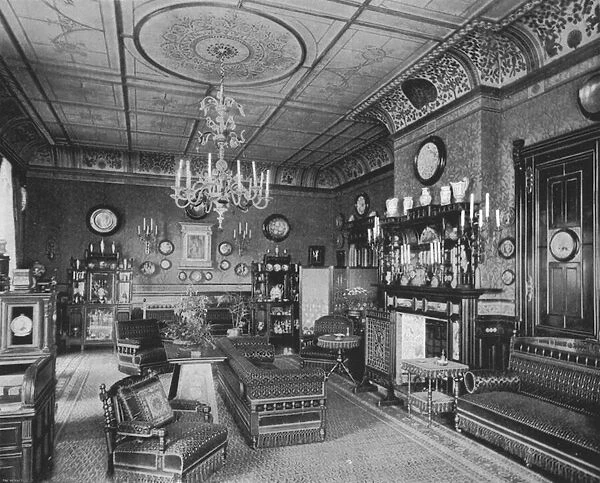 The Morning Room at Clarence House (b  /  w photo)