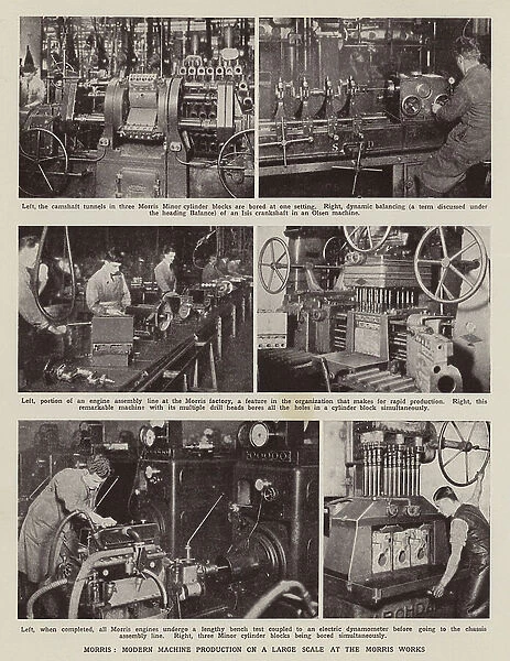 Morris, modern machine production on a large scale at the Morris works (litho)