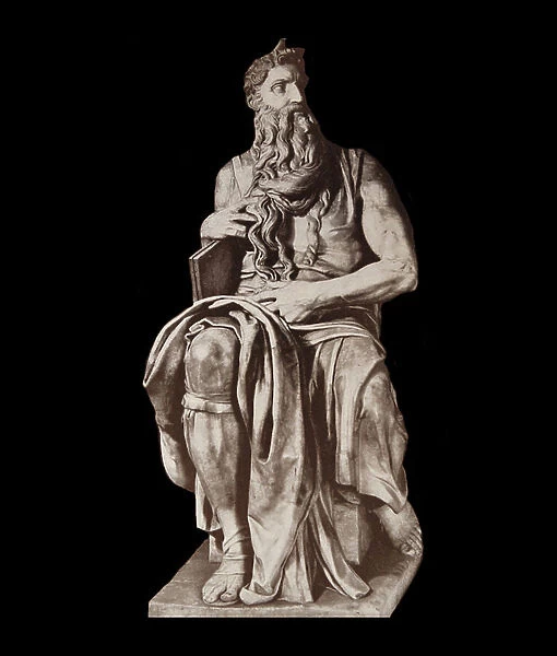 Moses sculpture by Michelangelo, 1513-15 (sculpture)