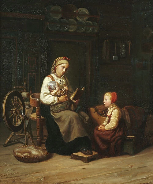 The mother teaching, 1849