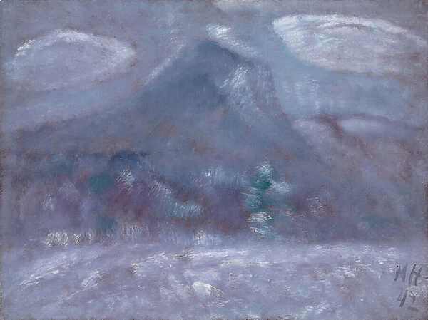 Mount Katahdin, Snow Storm, 1942 (oil on masonite)