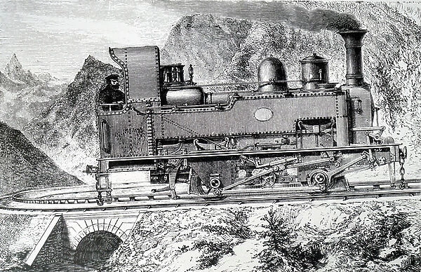 The mountain railway at Mont Cenis
