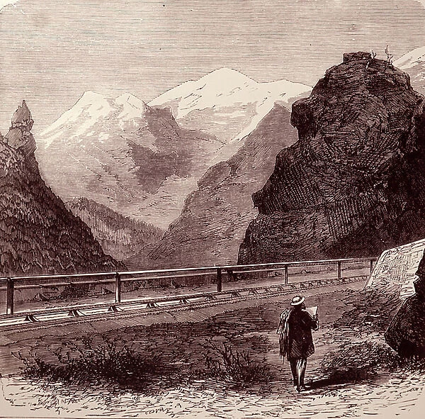 The mountain railway at Mont Cenis